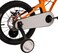 Mogoo Horizon Lightweight Magnesium Kids Bike 4-7 Years Old Boys Girls, Adjustable Height, Disc Handbrakes, Reflectors, Gift For Kids, 16-Inch Bicycle With Training Wheels - Blue/Orange