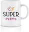 Goldedge Super Mom Heart Personalized Ceramic Sublimation Mug 11 Oz Fully Customized Coffee Mug