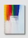 Lowha Spiral Notebook With 60 Sheets And Hard Paper Covers With Rainbow Colored Brush Design, For Jotting Notes And Reminders, For Work, University, School
