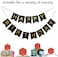 Party Propz Happy Birthday Banner Bunting Flag For Birthday Party Decoration - Black (Pack Of 1)