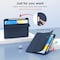 iPad 10th Generation Case 10.9 Inch 2022 Slim Tri-fold Stand Soft Back with Pencil Holder for iPad 10th Gen Support Touch ID Auto Sleep/Wake and Honeycomb Grid Cushion Design