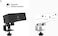 Desk Hub By Navodesk, Desk Clamp Power Strip with USB Charging Ports, 2 Way Power extension, 3 Pin Plug with 1.8m Cord (BLACK)