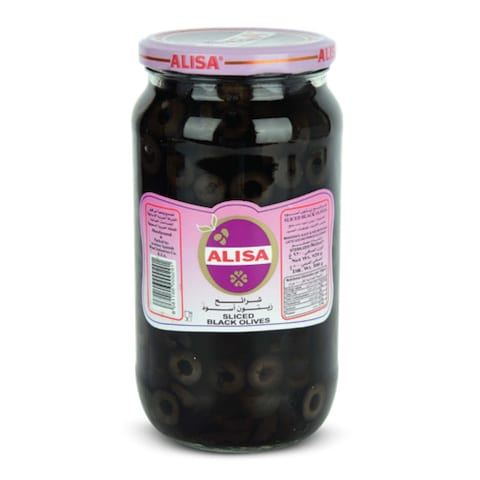 Buy Alisa Black Olive Slice 920g in Saudi Arabia