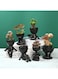 Generic Ceramic Succulent Black Plant Pot Creative Human Shaped Small Cactus Pots Flower Pots Mini Plant Planters For Desktop Usage Home Decoration, Man 4