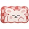 Cute Cartoon Bathroom Rug Shower Room Microfiber Rug Non-slip Absorbent Foot Mat Plush Bathroom Door Mat Soft Rug (50x80cm)