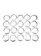 Generic 25-Piece Cake Decorating Tool Silver/White/Yellow