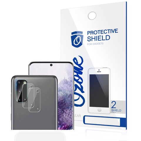 Ozone -  Samsung Galaxy S20 Lens Protector (Pack Of 2) Ultra-thin Full Coverage Protective Film (Designed Lens Protector for Galaxy S20) - Clear
