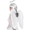 Smiffy's Angel Set with Wings and Halo Marabou- White