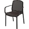 Cosmoplast Cedarattan Plastic Rattan Arm Chair Brown