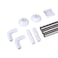 Home Pro U-Shaped Tension Rod Silver 80x80x80cm