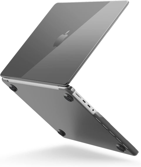 Elago Slim Hard Case Compatible With Macbook Pro 14 Inch M2 Pro / M2 Max (2023) / M1 Pro / M1 Max (2021) Cover Ultra Slim, Full Protection, Access To All Features - Dark Gray