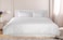 Generic Hotel Linen King Duvet Cover 1Pc, 100% Cotton 250Tc Sateen 1cm Stripe, Size: 245X265cm, White