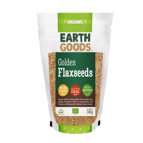 Earth Goods Organic Blond Flax Seeds 340g