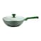 Prestige Essentials Granite Non-Stick Wok Pan With Lid Green 28cm