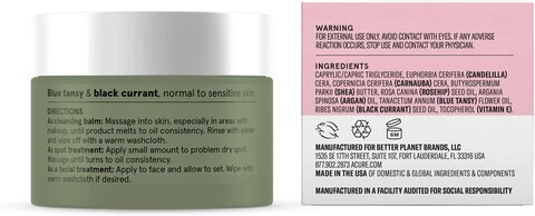 Acure Seriously Soothing Solid Serum 3 In 1, 100% Vegan, For Dry To Sensitive Skin, Blue Tansy &amp; Black Currant, Multi-Functional - Spot Treatment, Hydrating Facial &amp; Cleansing Balm, White, 1.7 Fl Oz