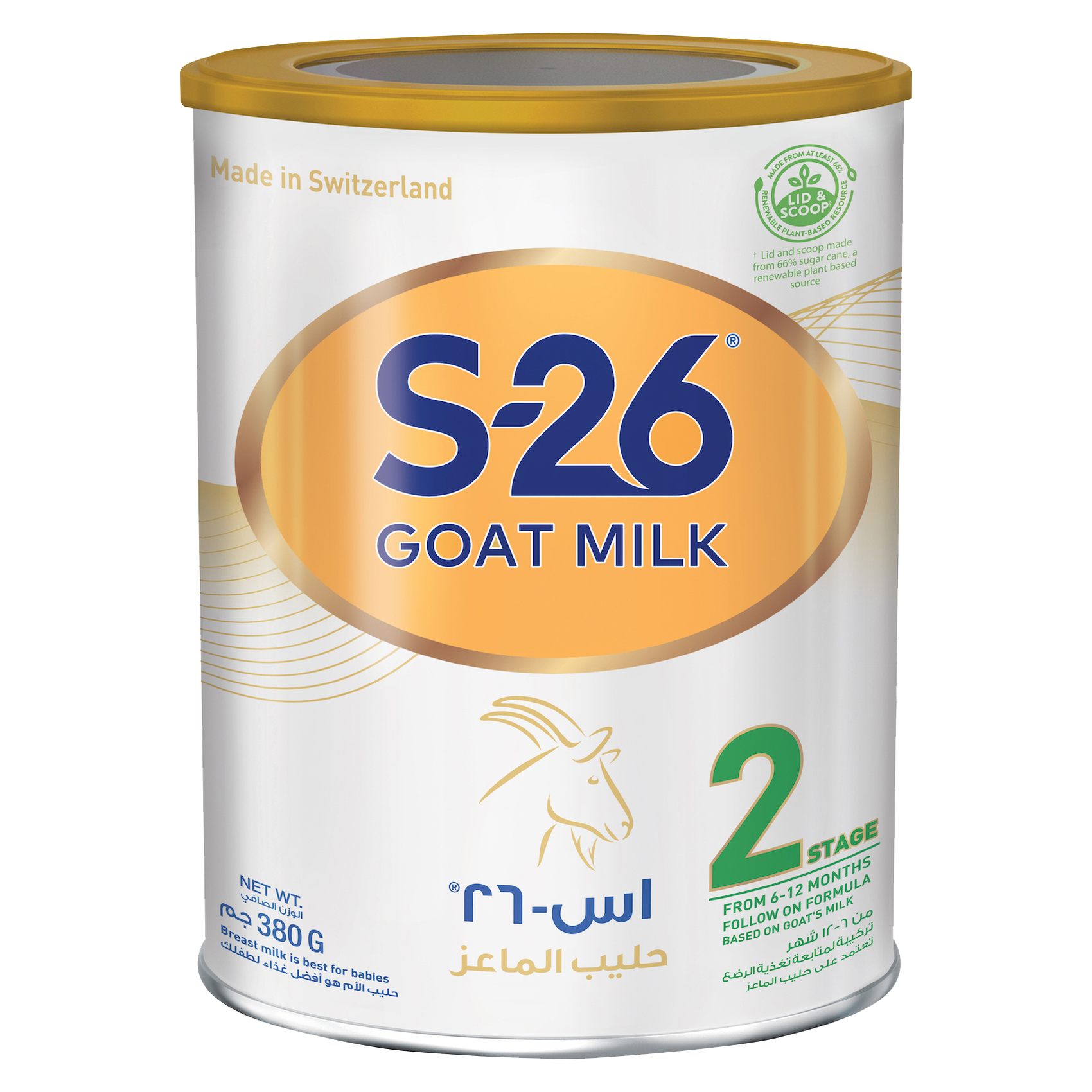 Wyeth Nutrition S-26 Goat Milk Stage 2 Formula 380g