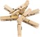 Marrkhor Clothes Pegs - 20Pcs Clothes Peg Natural Bamboo Wooden Socks Photo Paper Bed Sheet Wind-Proof Pins Clothespin Craft Clips Home