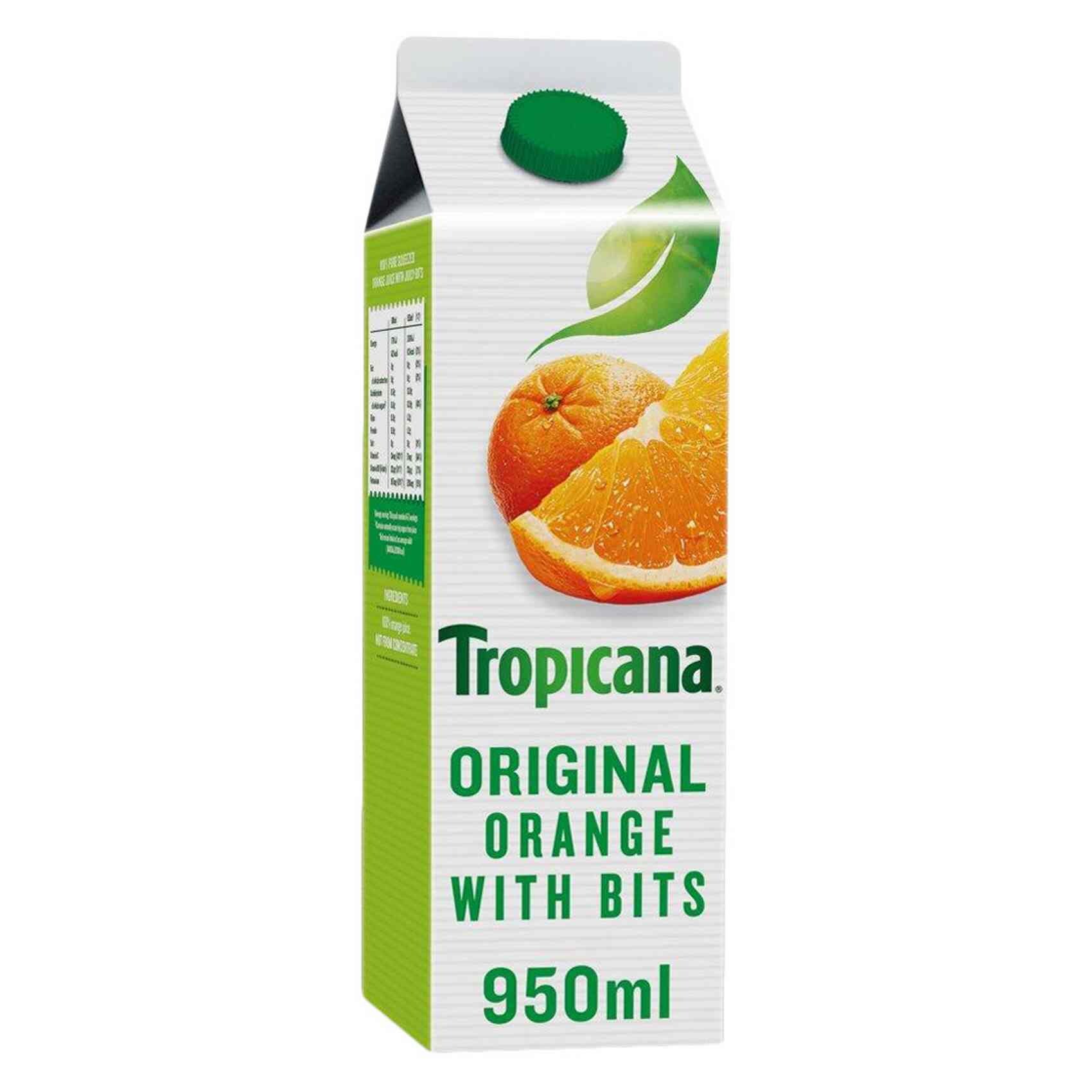 Buy Tropicana Orange Juice Original With Bits 950ml Online