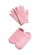Generic - 4-Piece Spa Gel Socks And Gloves Set Pink