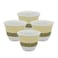 PEARL CERAMIC CAWA CUP, P00005, 4 PCS SET - STYLE 2, 90ML