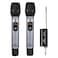 Magic Star UHF Wireless Microphones ME-862C Silver And Black