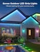 Govee Outdoor LED Strip Lights, 32.8ft Smart LED Outdoor Lights, Bluetooth App Control, IP65 Waterproof LED Lights, RGBIC Color Changing Outdoor Lights for Patio Decorations, Party and Eave