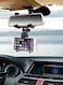 Incart - Universal Rearview Mirror Car Mount For Most Mobile Phones Black