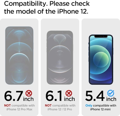 Spigen GLAStR EZ FIT PRIVACY [2 Pack] designed for iPhone 12 Mini Screen Protector (5.4 inch) Premium Tempered Glass - [Case Friendly]