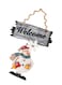Resin Painted Pendant Christmas Decor, Christmas Tree Ornaments Home Decorations (Snowman)