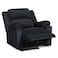 In House Velvet Rocking &amp; Rotating Recliner Chair - Dark Grey - AB02
