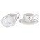 RF BONE CHINA PORC. CUP &amp; SAUCER 6P