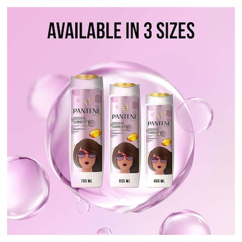 Pantene Pro-V Goodbye Summer Frizz Shampoo with 72H Frizz Control - 600 ml
