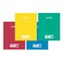 School Square Copy Book 48 Sheets Assorted Colors