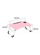 Generic Foldable Laptop Table Pink/White/Black 60X40X28Centimeter