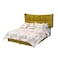 In House Milano Velvet Bed Frame - Queen - 200x140 cm - Gold