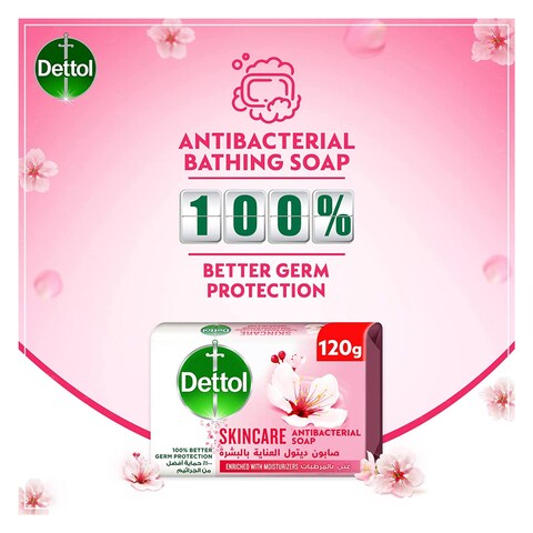 Dettol Anti Bacterial Soap Skincare 120 Gram 4 Pieces 35%Off