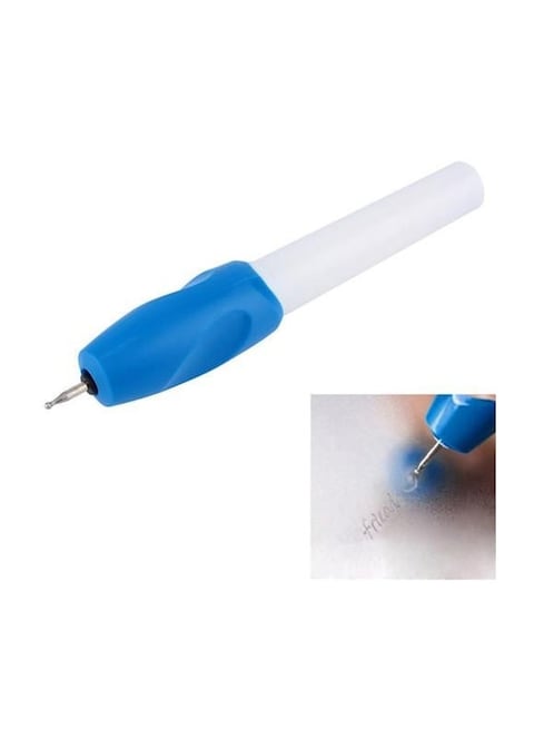 Generic Multipurpose Mini Electric Engraving Pen Blue/White