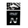 Lampa Stickers Letter N 3D Chrome 18MM