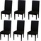 Nar Chair Cover (C-Black, 6Pcs Set)