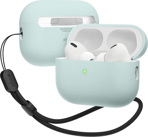 Elago Hybrid case designed for AirPods Pro 2 / 2nd Generation cover with Lanyard - Mint