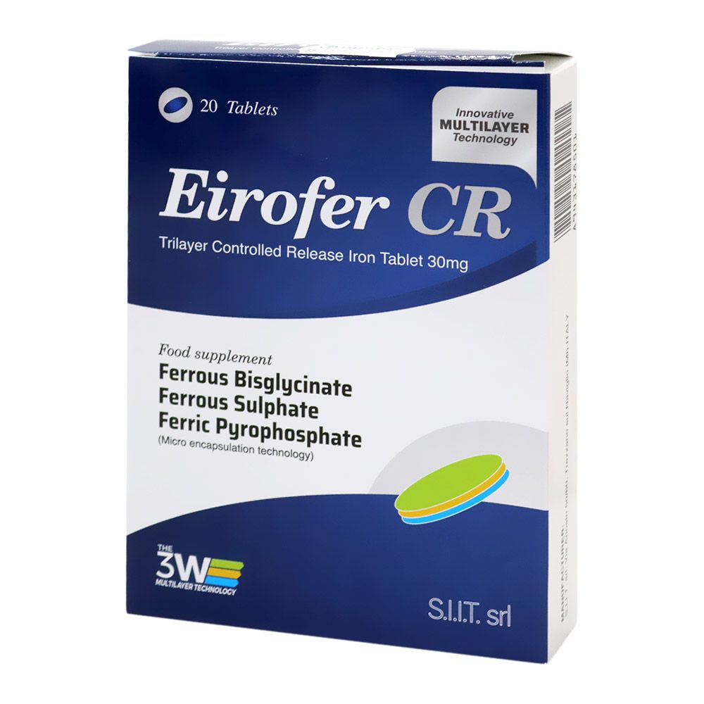 Buy Eirofer CR 30MG Tab 20's Online | Carrefour UAE