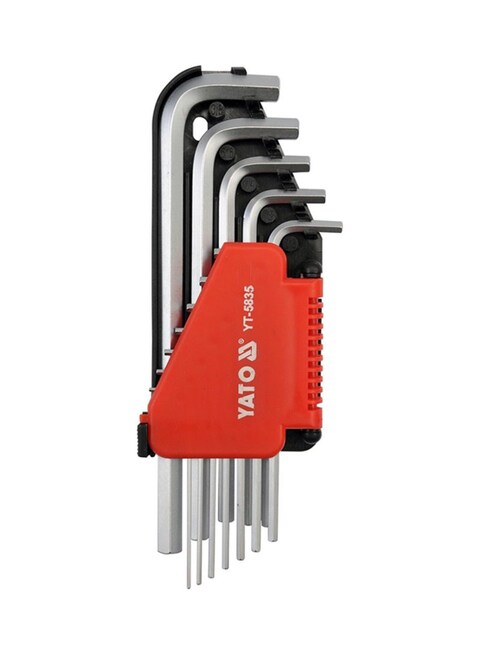 12-Piece Hex Key Set Silver