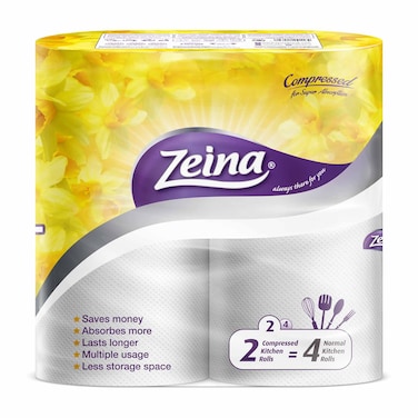 Zeina Compressed Kitchen Roll - 2 Roll