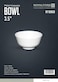 Royalford M/W 3.5"Round Bowl, White 1X48