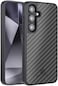 MONOCARBON Real Carbon Fiber case for Samsung Galaxy S24 PLUS cover [MagSafe Compatible] Military Grade - Matte Black