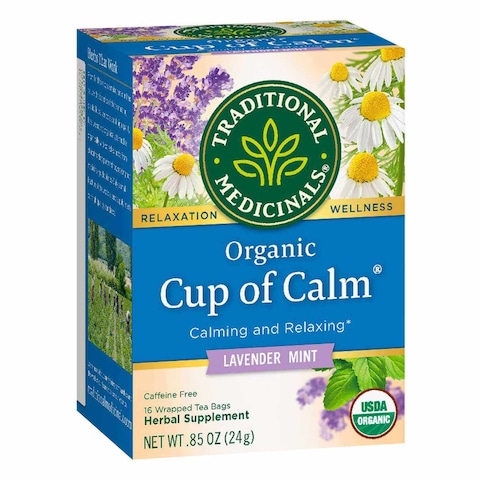 Buy Traditional Medicinals Organic Cup Of Calm 16 Tea Bags in UAE