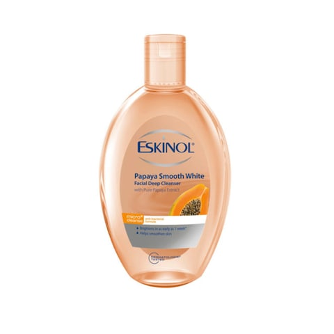 Eskinol Facial Deep Cleanser Smooth White Papaya Extract 225ml