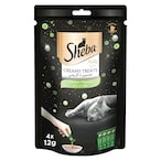 Buy Sheba Cat Food Melty Chicken Flavor Creamy Treats, 12g Pouches (Pack of 4) in UAE