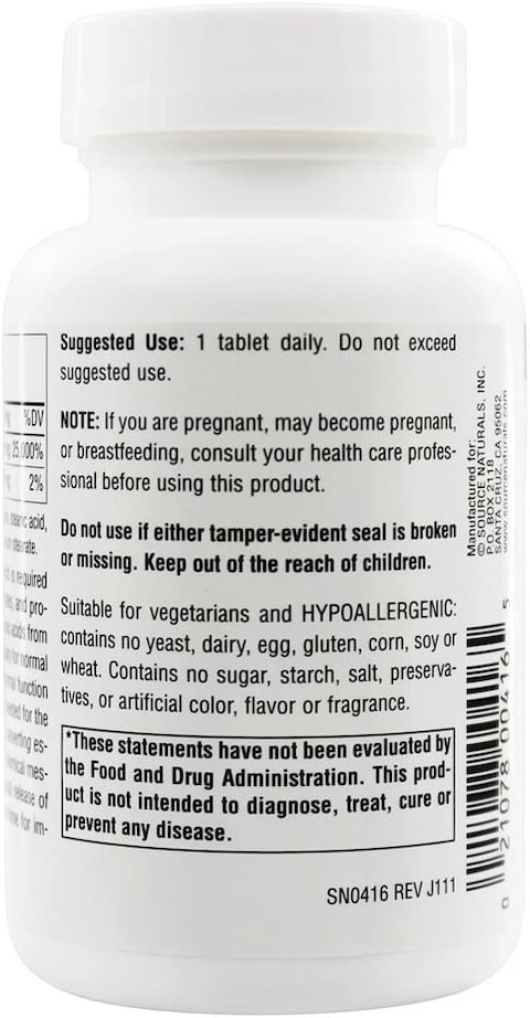 Source Naturals, B-6, 500 Mg, 100 Tablets