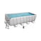 Bestway Power Steel Rectangular Pool Grey 488x244x122cm